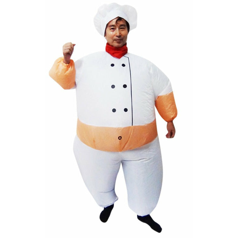 CHEF Fancy Dress Inflatable Suit -Fan Operated Costume