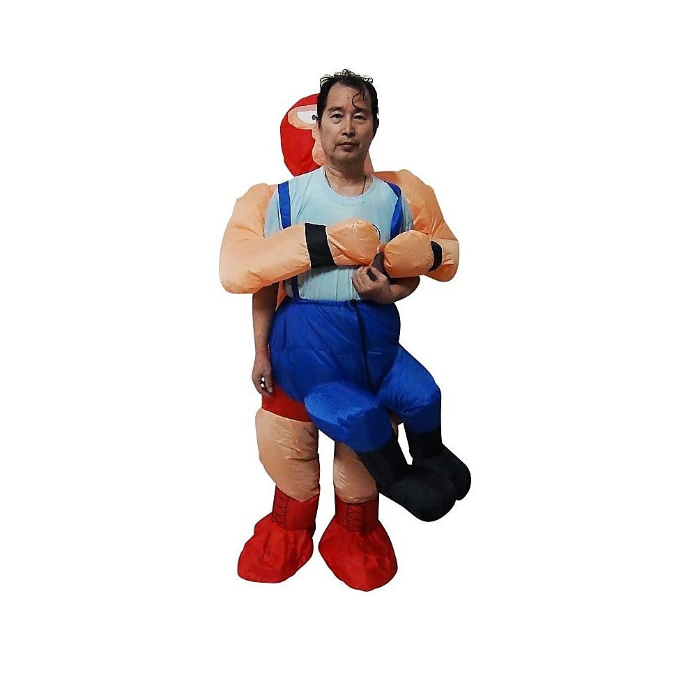 WRESTLER Fancy Dress Inflatable Suit -Fan Operated Costume