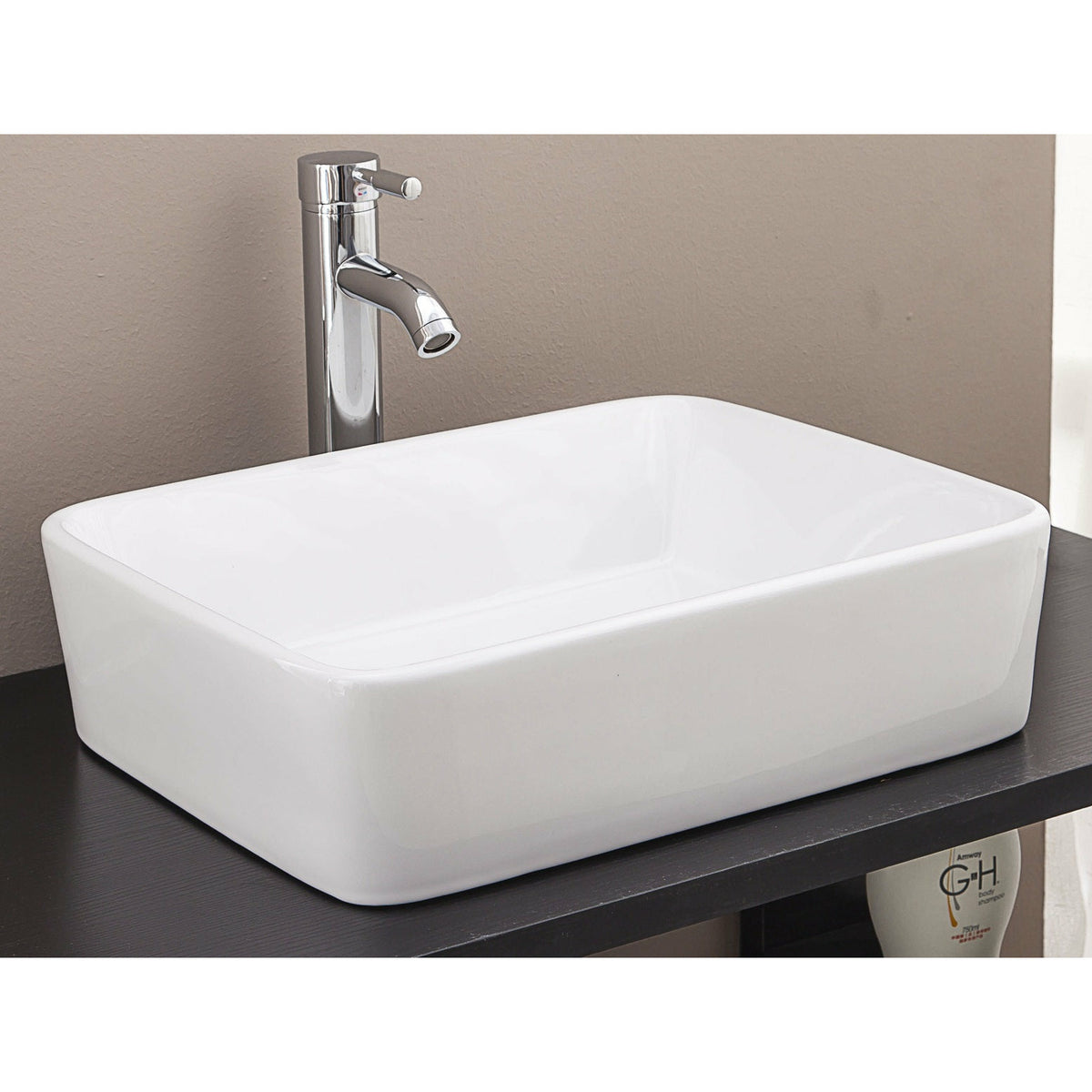 Above Counter Bathroom Vanity Square Basin