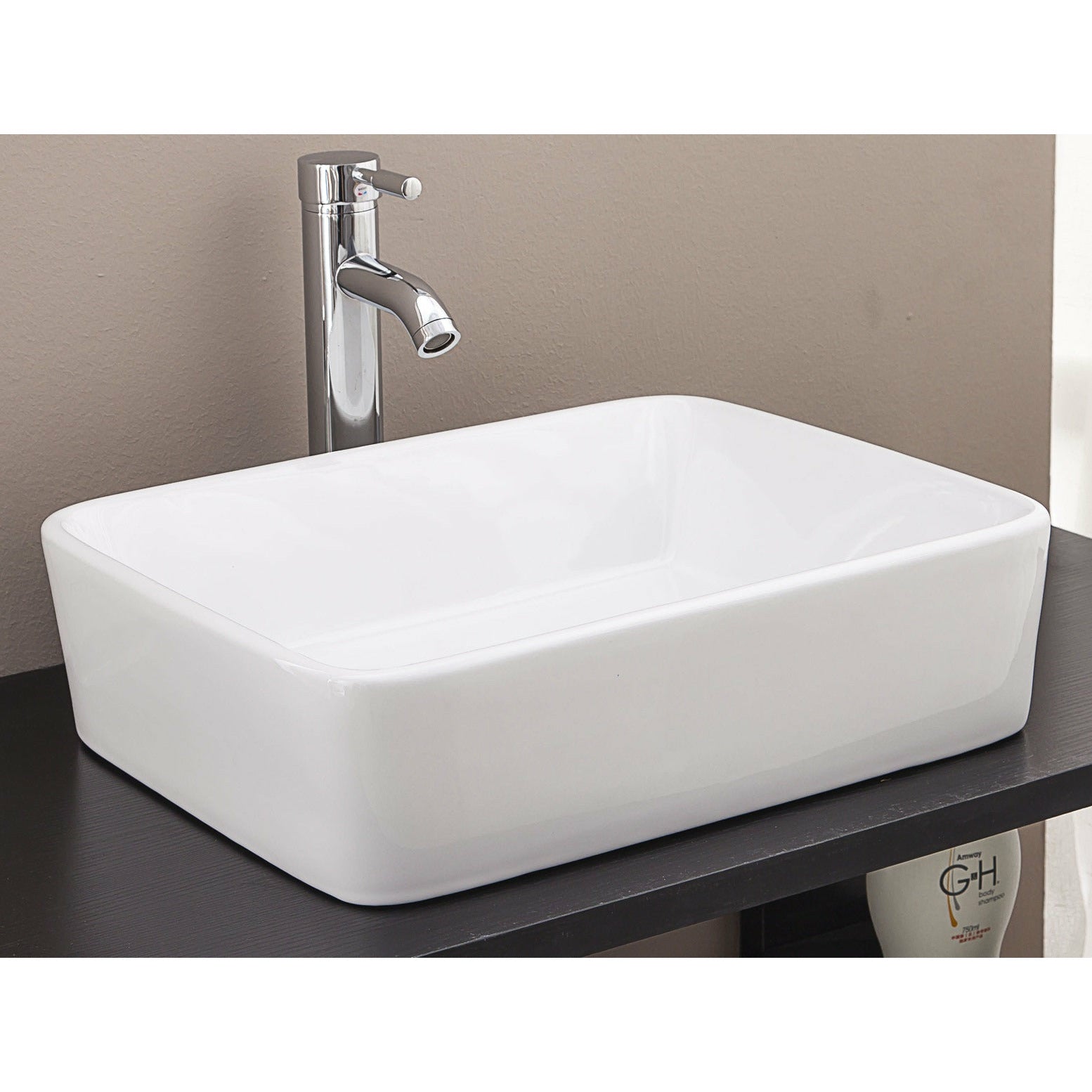 Above Counter Bathroom Vanity Square Basin