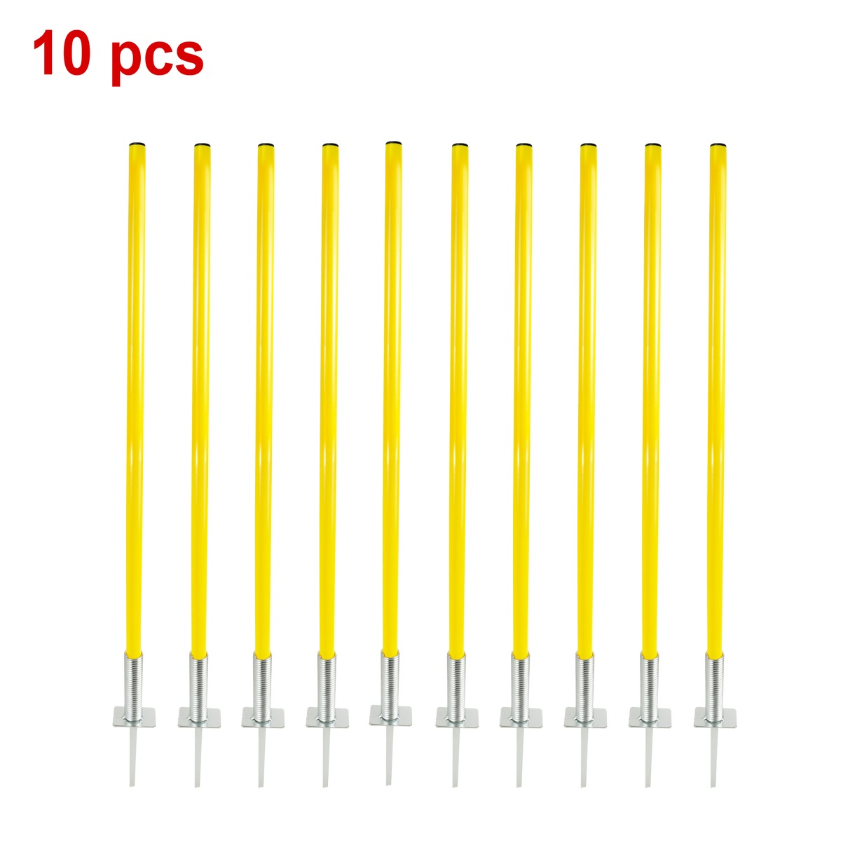 Agility Slalom Training Poles Soccer Rugby Set