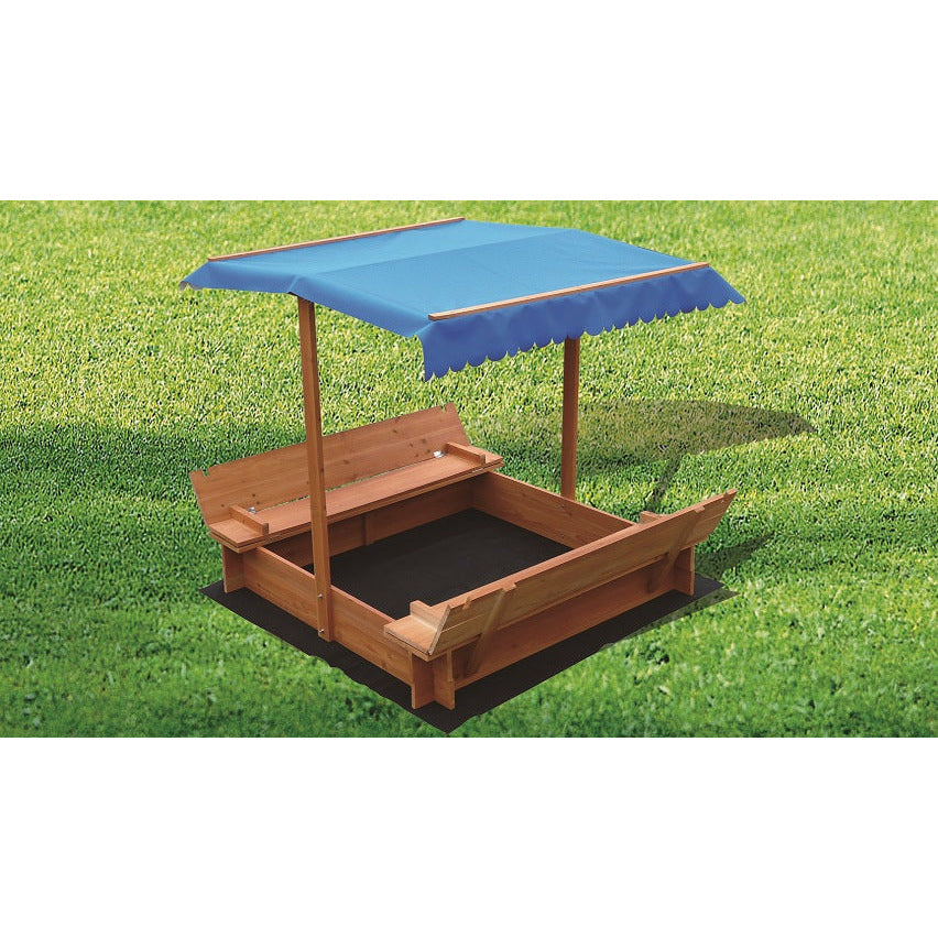 Kids Wooden Toy Sandpit with Canopy