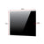 Toughened 90cm x 70cm Black Glass Kitchen Splashback