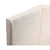 Single Linen Fabric Bed Frame Beige