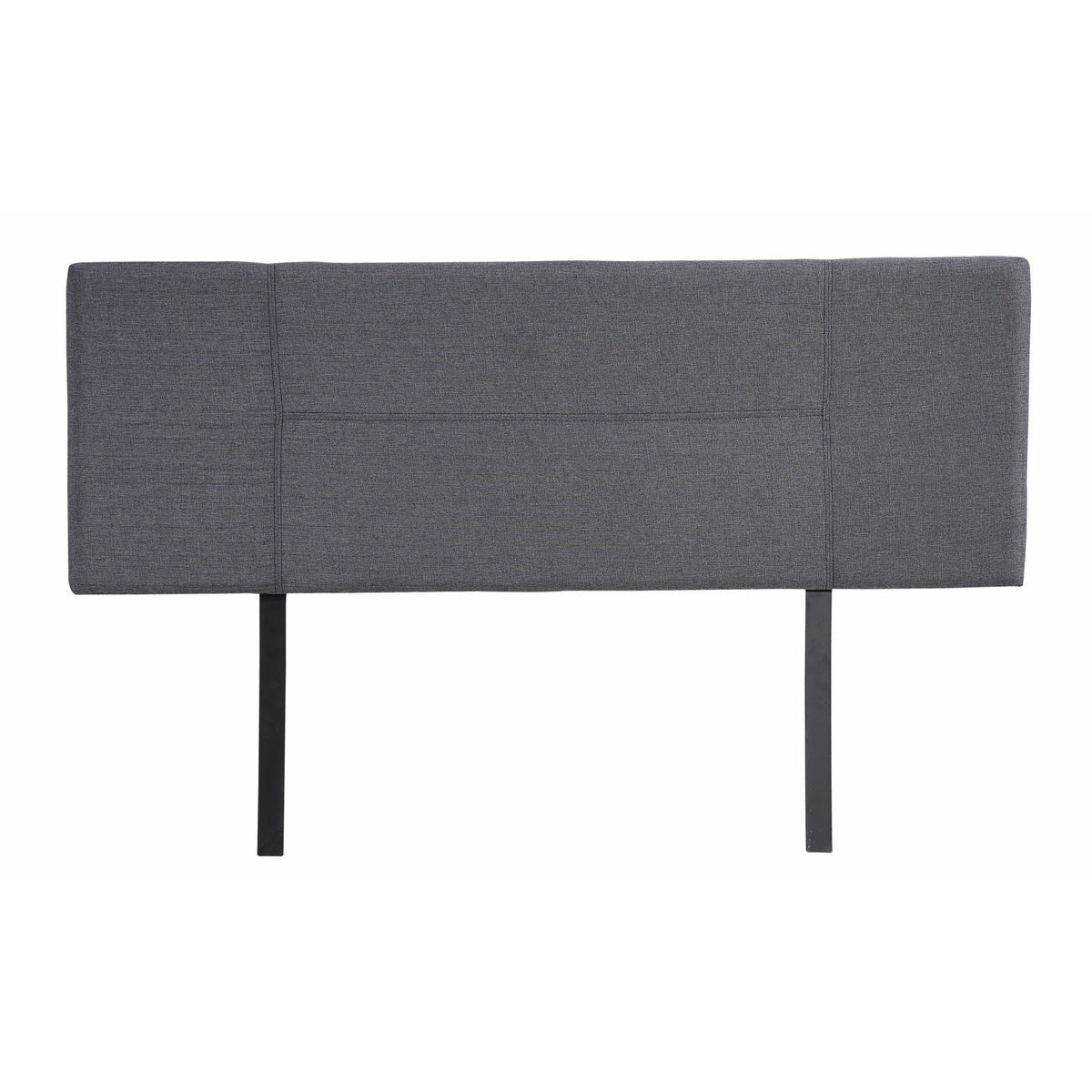 Linen Fabric Queen Bed Headboard Bedhead - Grey