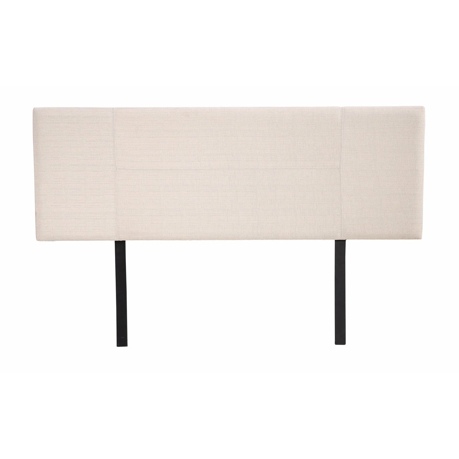 Linen Fabric Queen Bed Headboard Bedhead - Beige