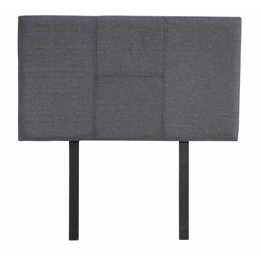 Linen Fabric Single Bed Headboard Bedhead - Grey