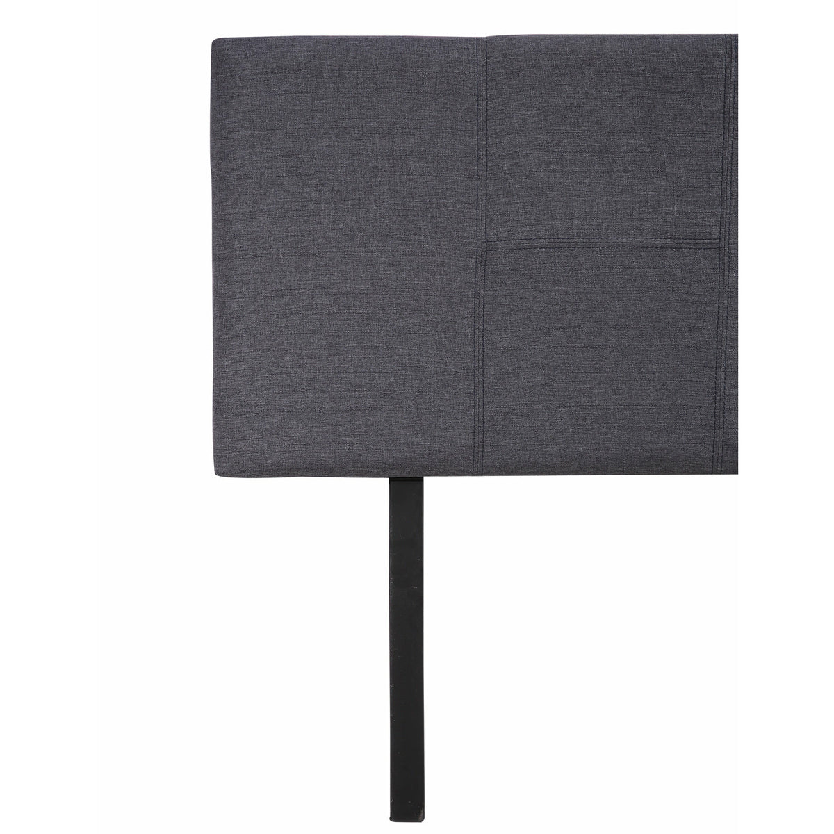 Linen Fabric Single Bed Headboard Bedhead - Grey