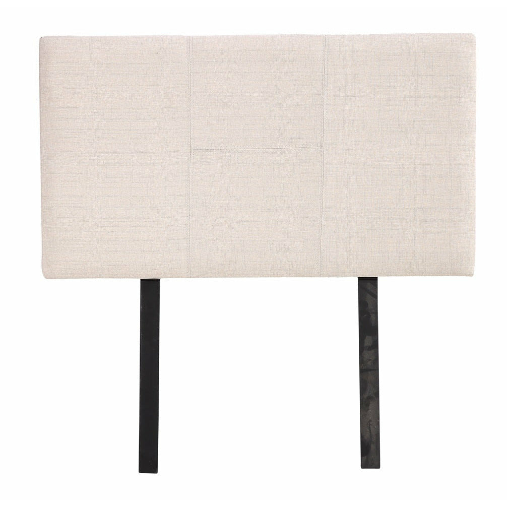 Linen Fabric Single Bed Headboard Bedhead - Beige