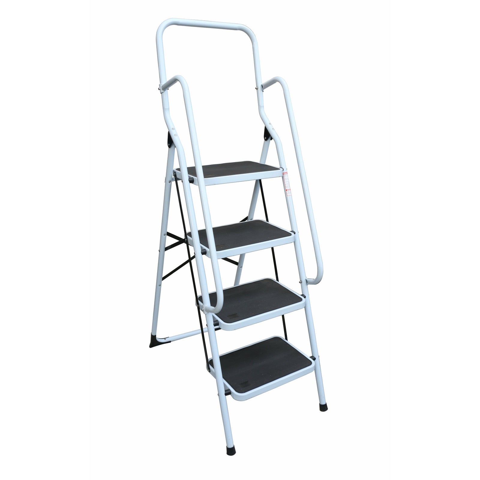 Foldable Non Slip 4 Step Steel Ladder