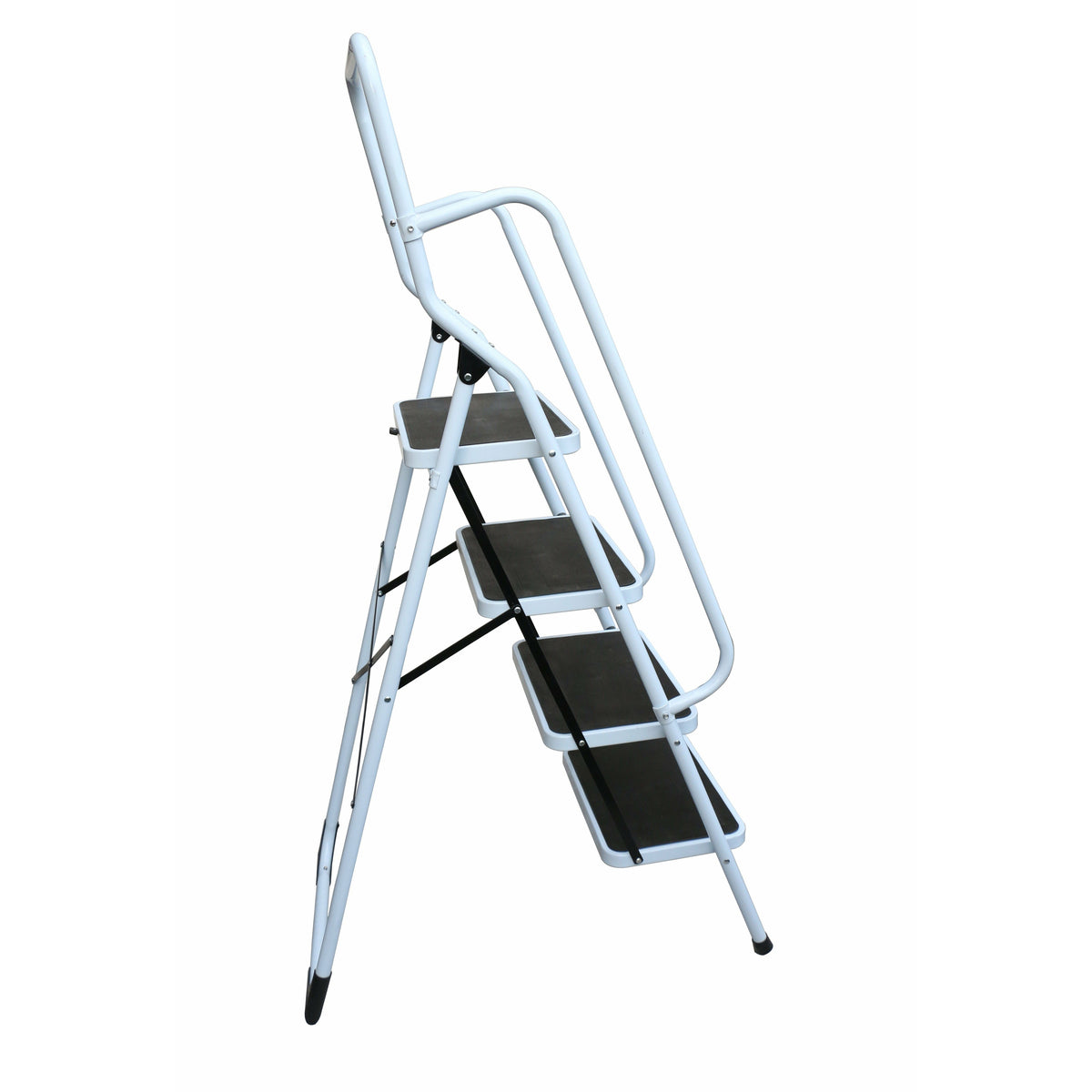 Foldable Non Slip 4 Step Steel Ladder