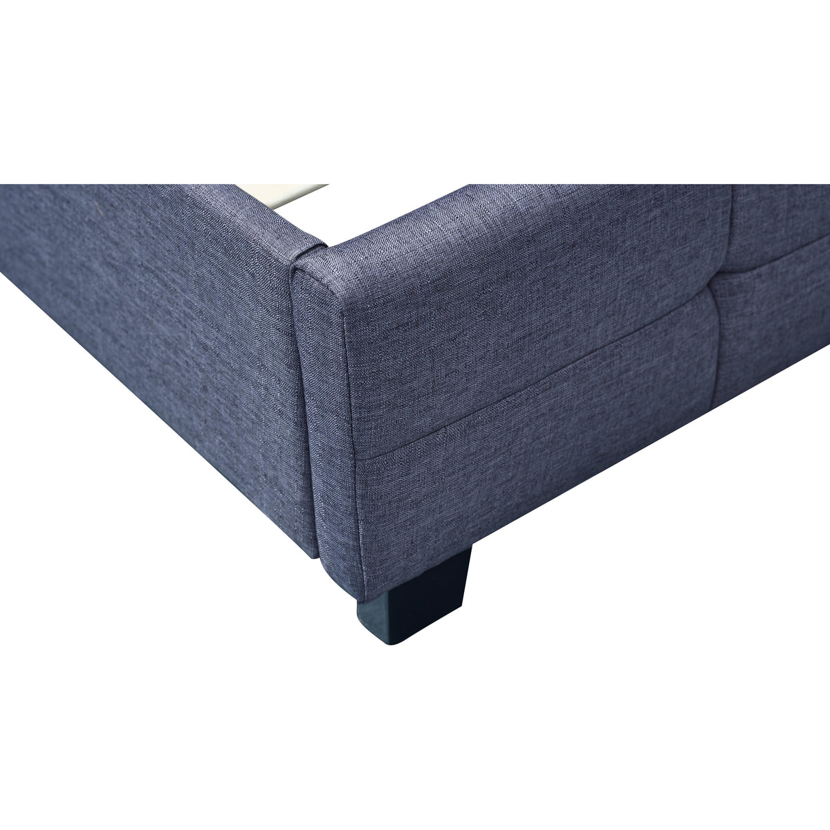Linen Fabric King Deluxe Bed Frame Grey