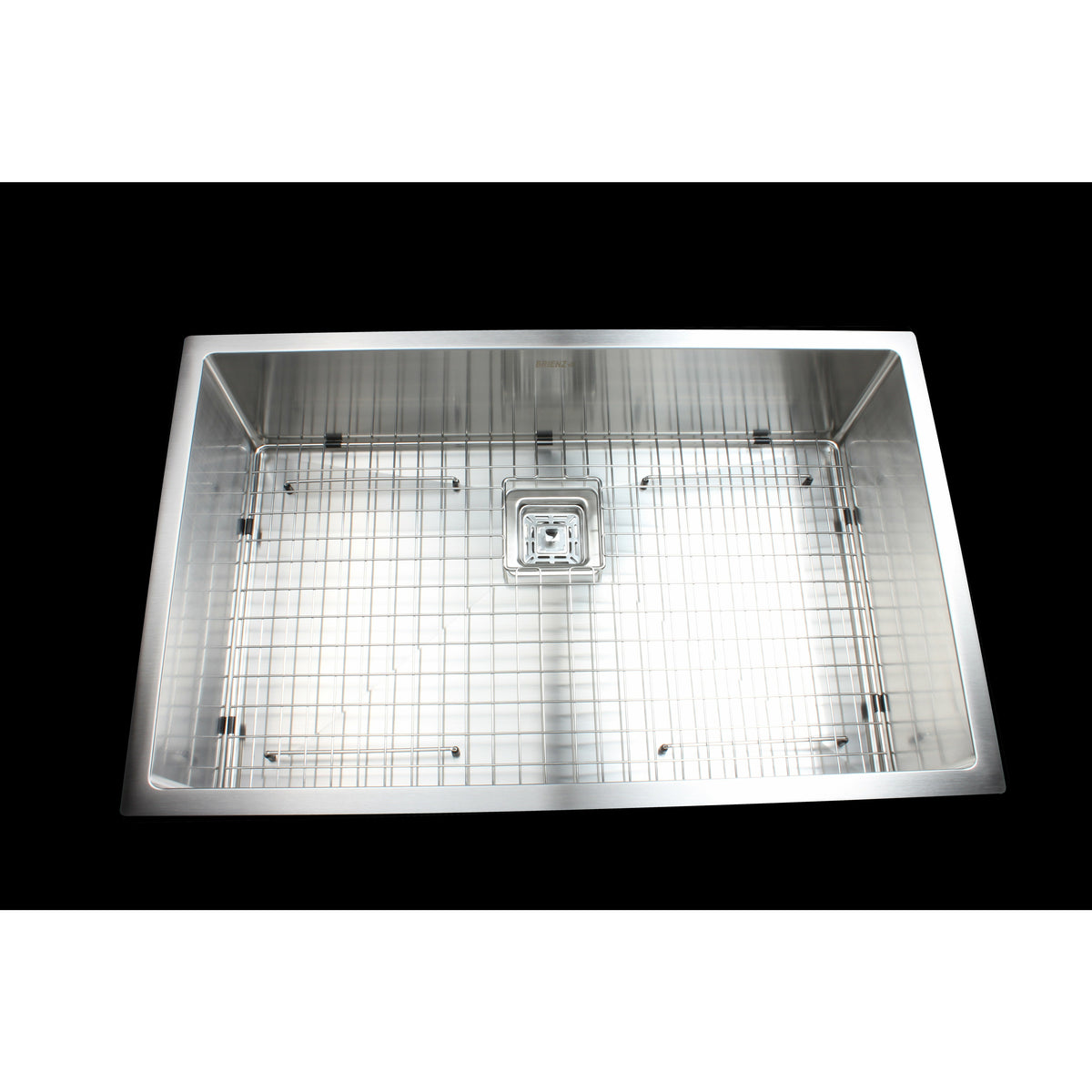 810x505mm Handmade 1.5mm Stainless Steel Undermount / Topmount Kitchen Sink with Square Waste