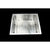 550x455mm Handmade 1.5mm Stainless Steel Undermount / Topmount Kitchen Sink with Square Waste
