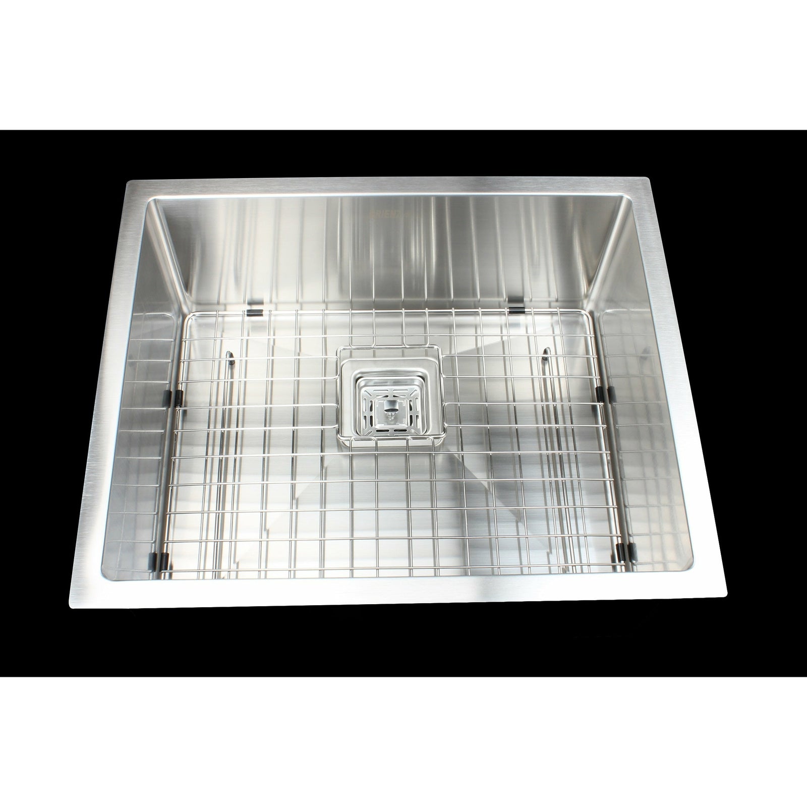 430x455mm Handmade 1.5mm Stainless Steel Undermount / Topmount Kitchen Sink with Square Waste