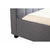 King Single Linen Fabric Deluxe Bed Frame Grey