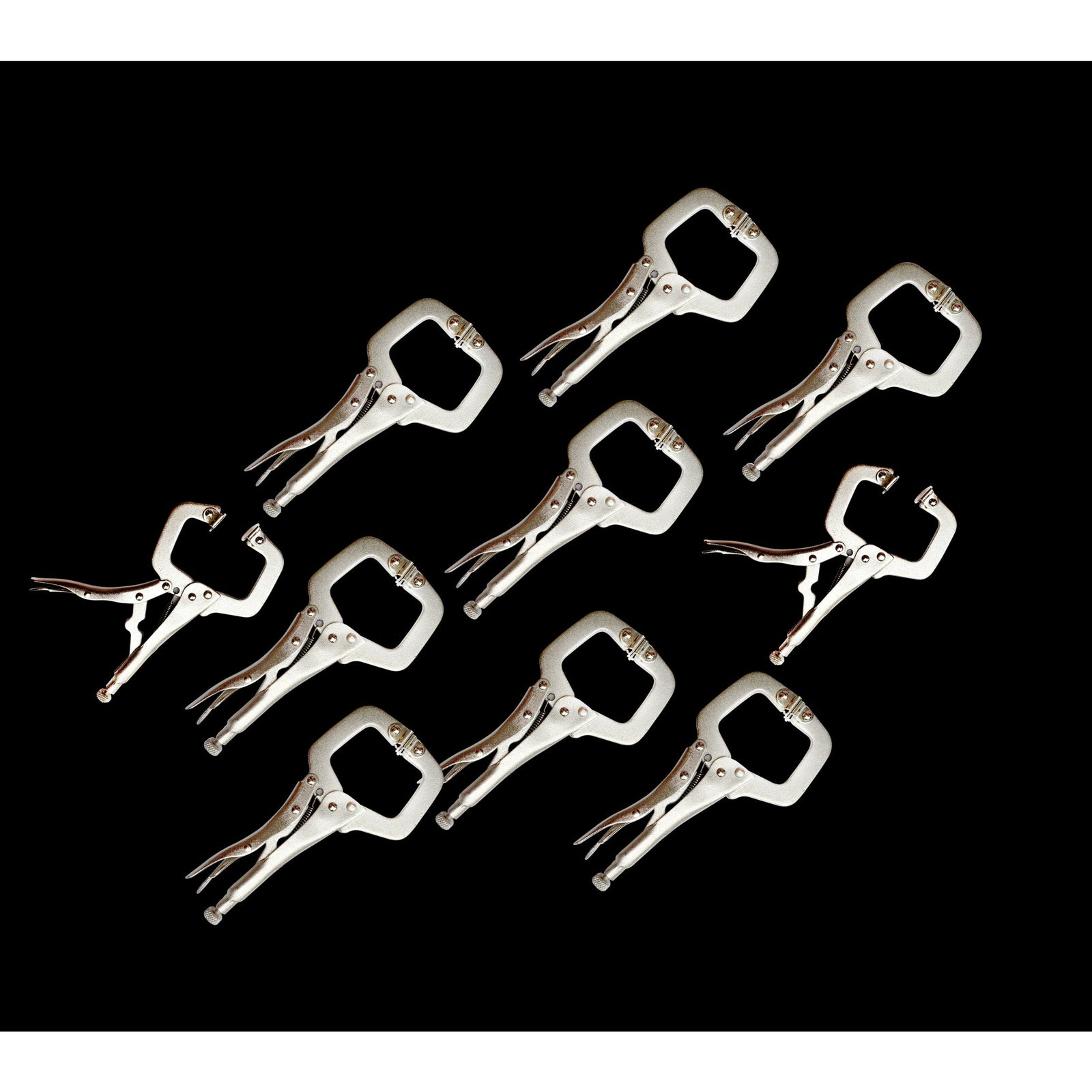 10pc Heavy Duty Steel C-Clamps 6" Mig Welding Locking Plier Vice Grip