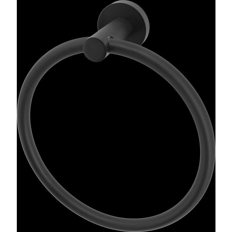 Classic Towel Bar Rail Ring Electroplated Matte Black Finish