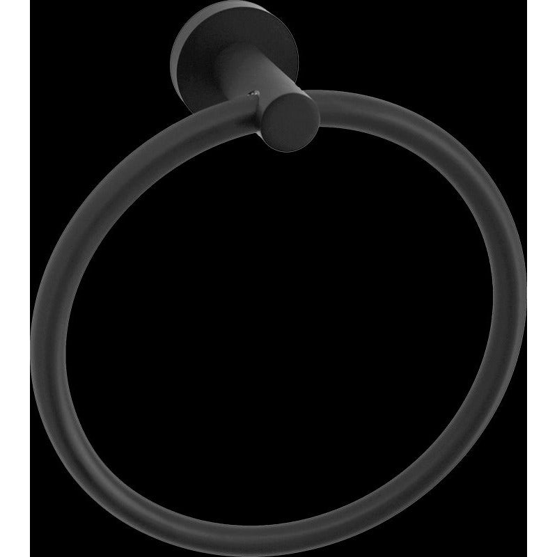 Classic Towel Bar Rail Ring Electroplated Matte Black Finish