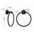Classic Towel Bar Rail Ring Electroplated Matte Black Finish