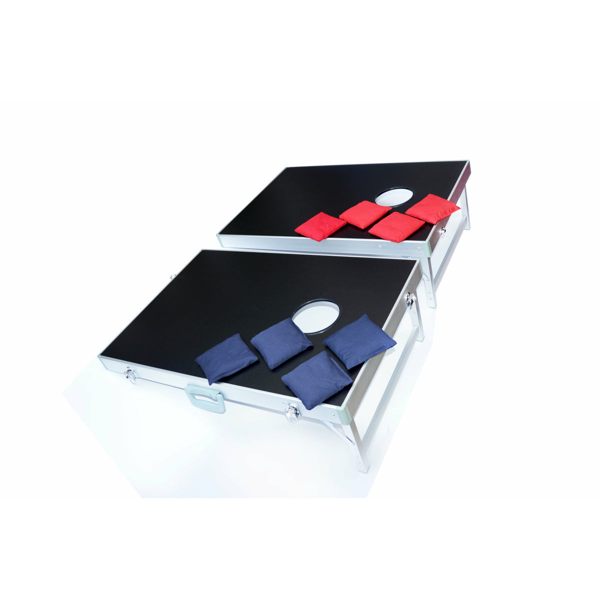 Bean Bag Toss Cornhole Game Set Aluminium Frame Portable Design