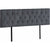 Linen Fabric King Bed Deluxe Headboard Bedhead - Grey