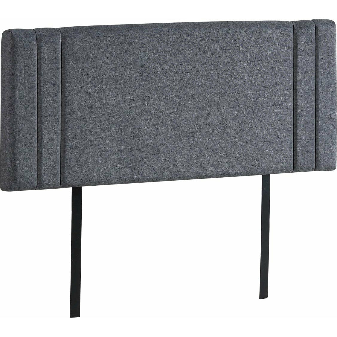 Linen Fabric Double Bed Deluxe Headboard Bedhead - Grey