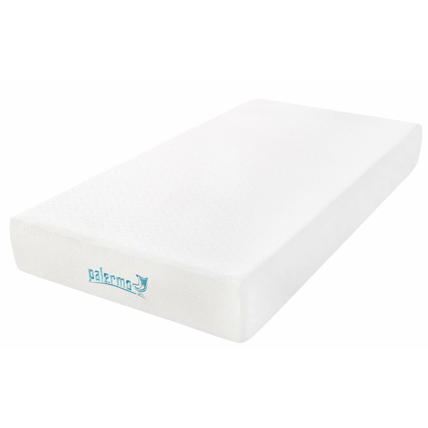 Palermo King Single 25cm Gel Memory Foam Mattress - Dual-Layered - CertiPUR-US Certified