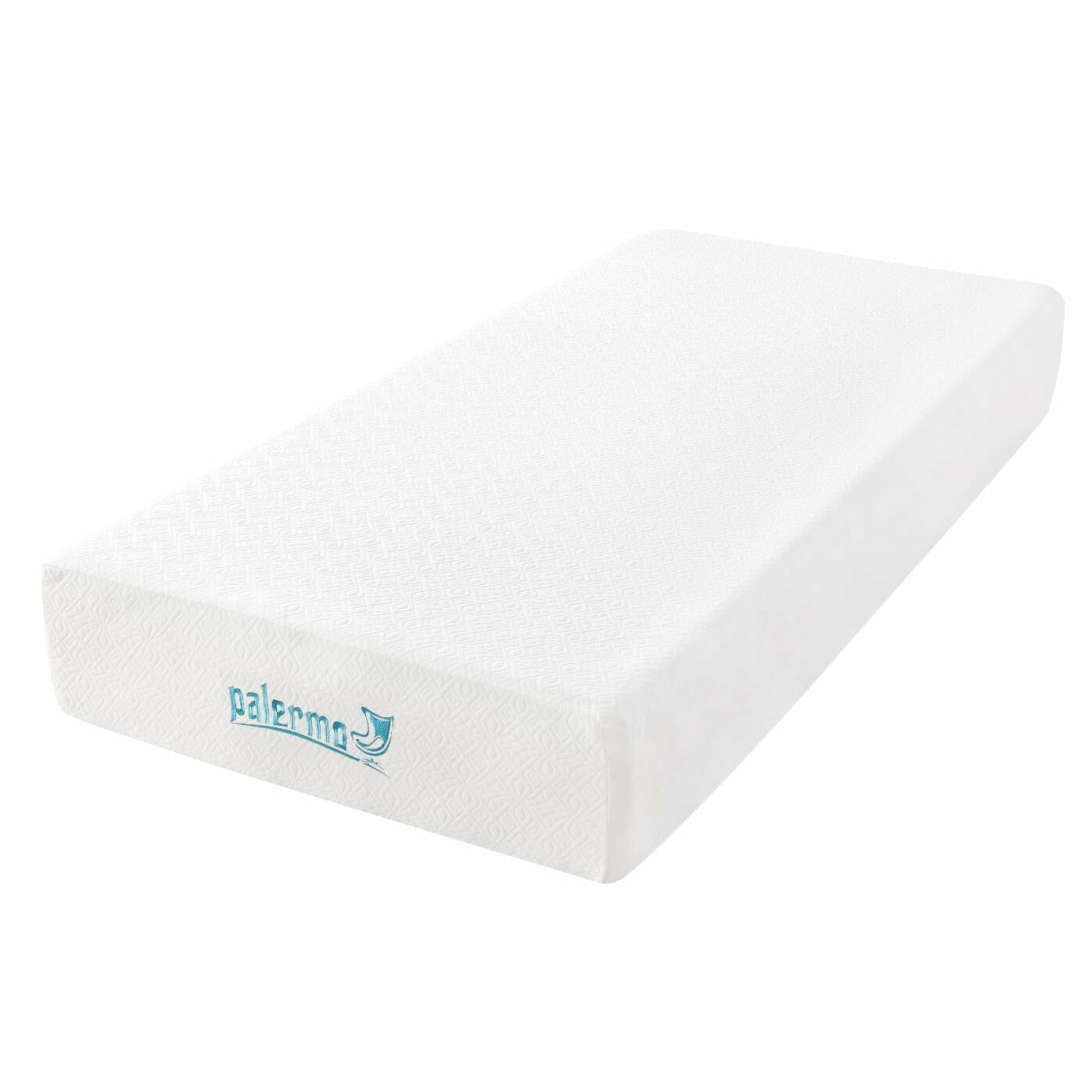 Palermo Single 25cm Gel Memory Foam Mattress - Dual-Layered - CertiPUR-US Certified