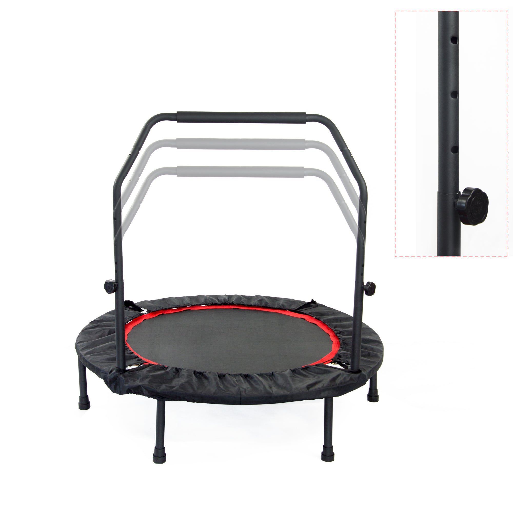 Mini Rebounder Trampoline With Handle Rail