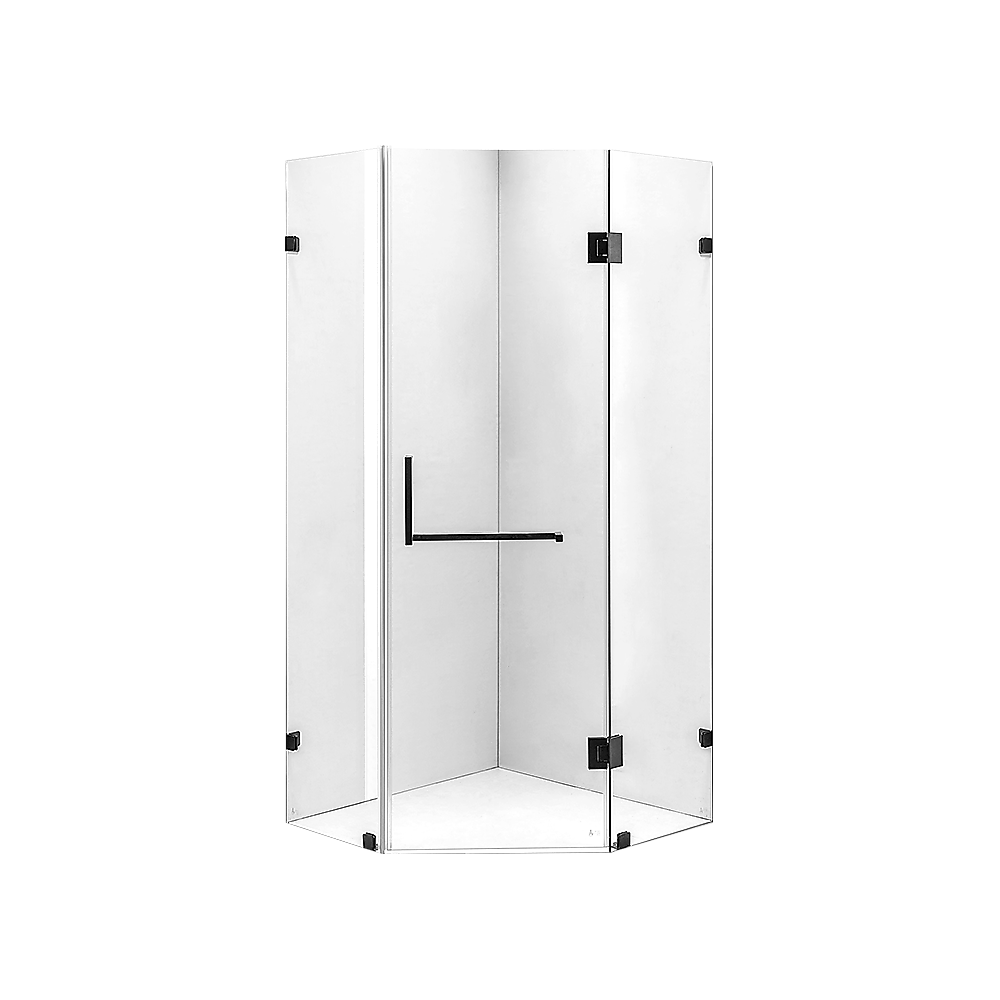 900 x 900mm Frameless 10mm Glass Shower Screen By Della Francesca