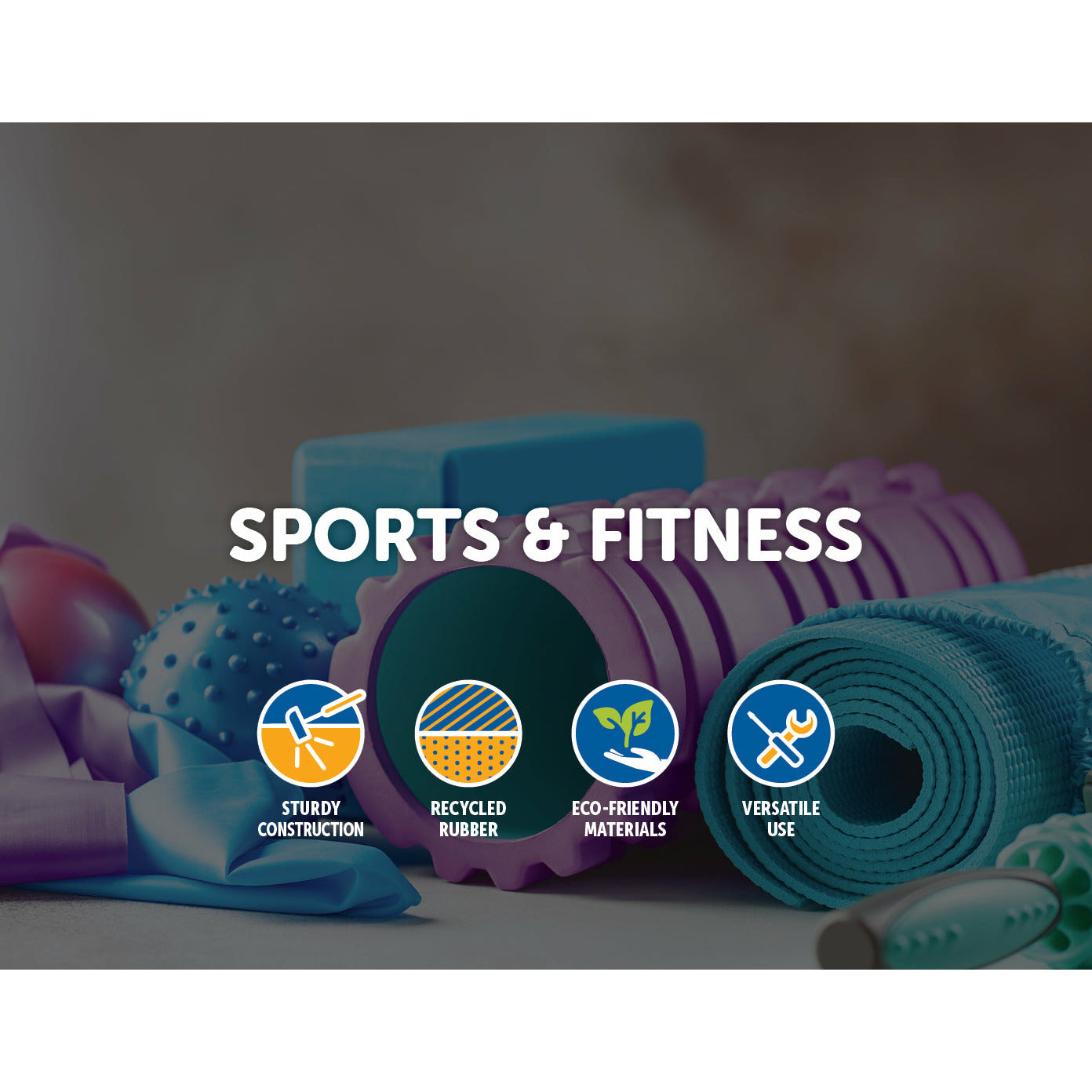 2m Gym Rubber Floor Mat Reduce Treadmill Vibration