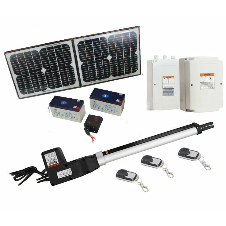 500KG 20W Solar Single Swing Auto Motor Remote Gate Opener