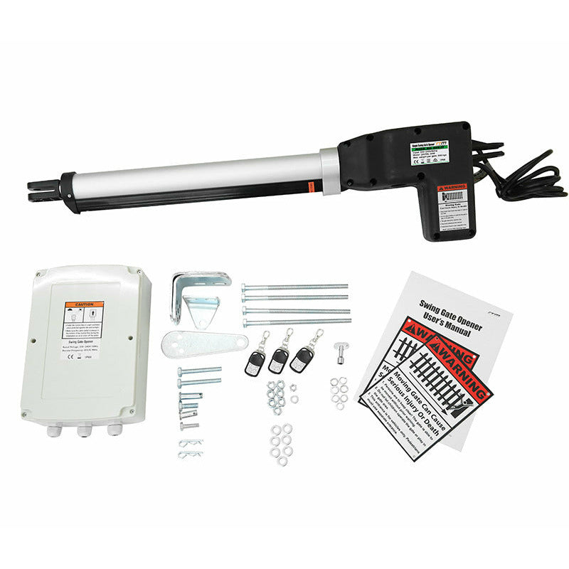500KG 20W Solar Single Swing Auto Motor Remote Gate Opener