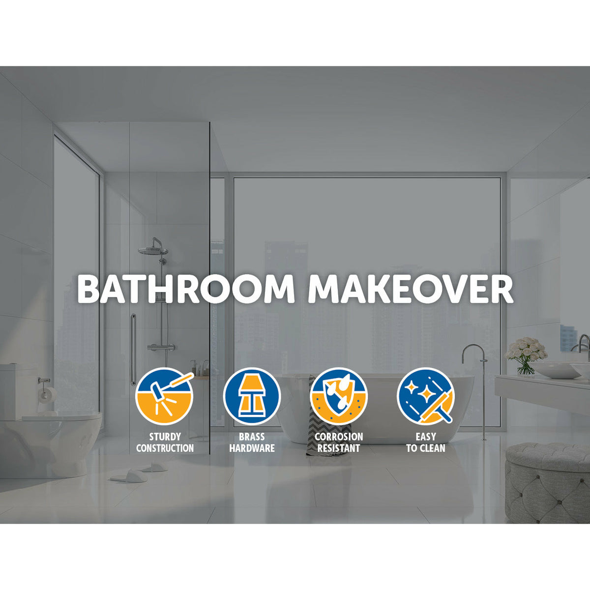 Square Black Floor Grate Drain 110 mm Full Brass Construction