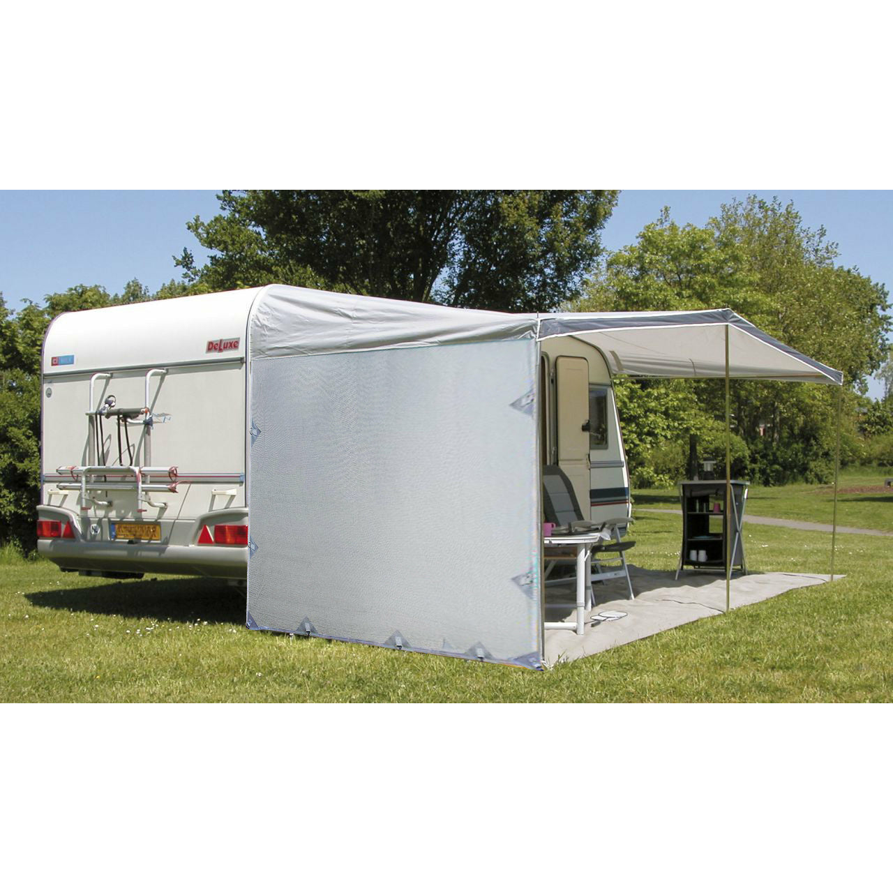 Pop Top Caravan Privacy Screen Sun Shade Side Extension 2.1 x 1.8m