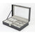 6+3 Grid Watch Sunglass Eyeglasses Display Box Case Storage Organizer PU Leather