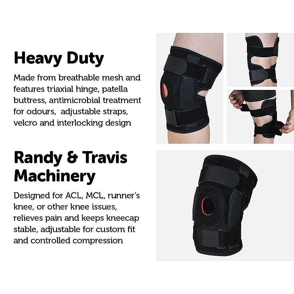 Hinged Knee Brace Support ~ ACL MCL ligament Runner's Knee