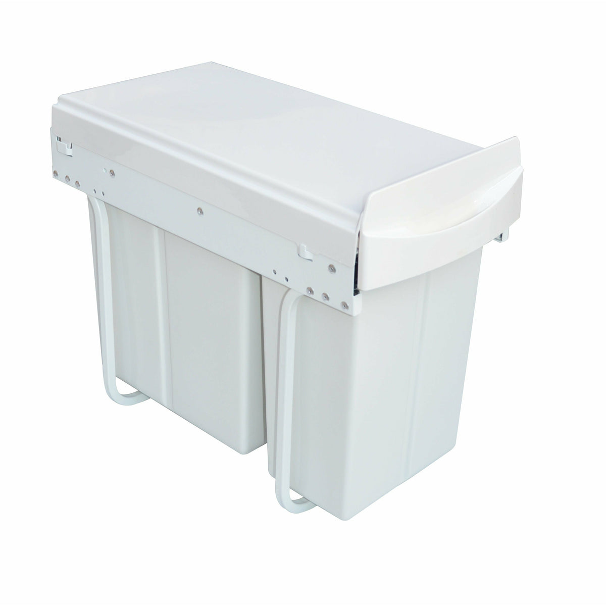 Pull Out Bin Kitchen Double Dual Slide Garbage Rubbish Waste 10L+20L