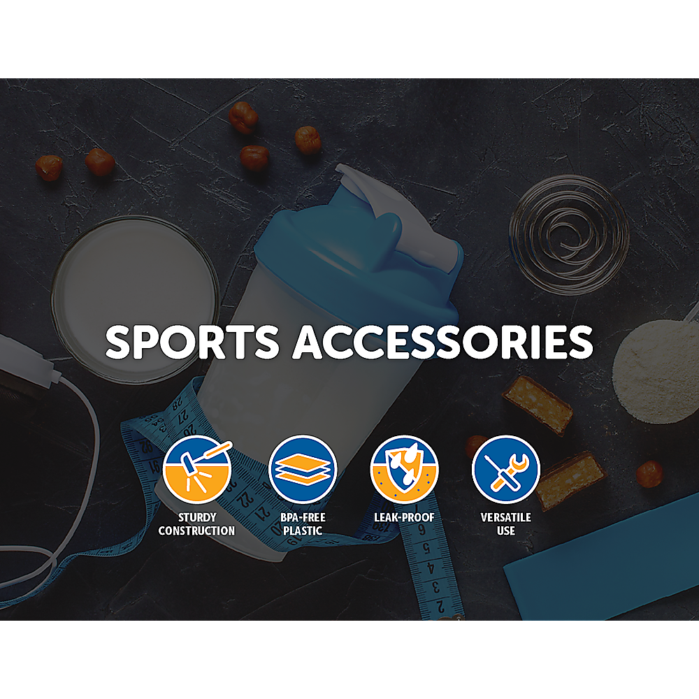 10x 700ml GYM Protein Supplement Drink Blender Mixer Shaker Shake Ball Bottle