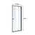 Adjustable Semi Frameless Shower Screen (82~90) x 195cm Australian Safety Glass