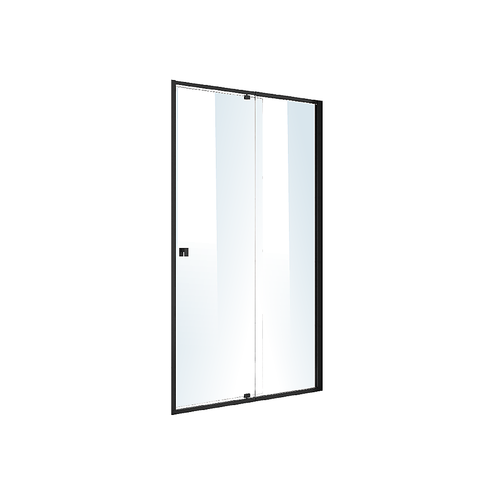 Adjustable Semi Frameless Shower Screen (114~122) x 195cm Australian Safety Glass