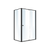 Semi Frameless Shower Screen (114~122)x 195cm & (77~80)x 195cm Side AS/NZS Glass