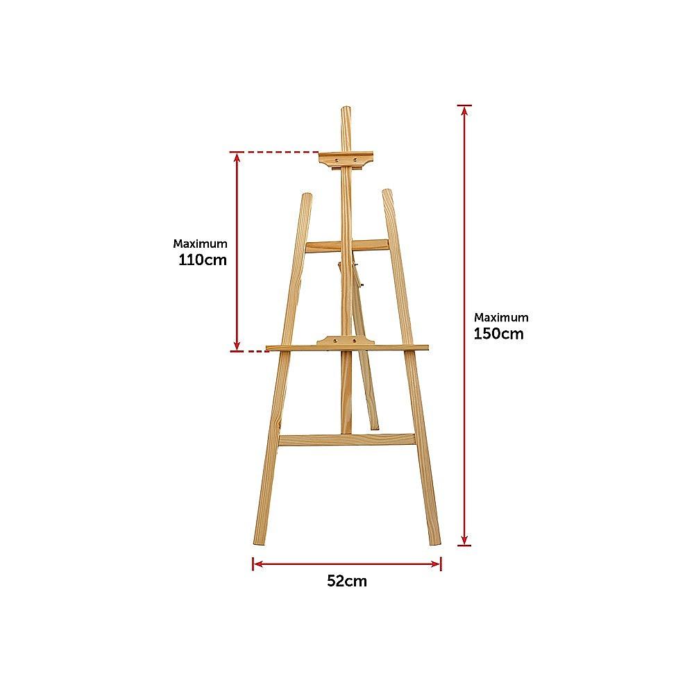Pine Wood Easel Artist Art Display Painting Shop Tripod Stand Wedding