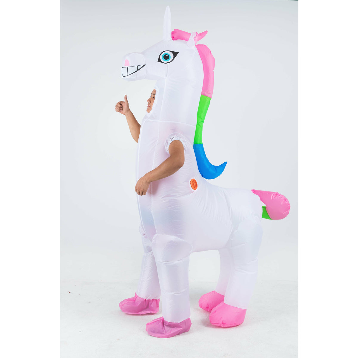 Giant Unicorn Fancy Dress Fan Inflatable Costume  Suit