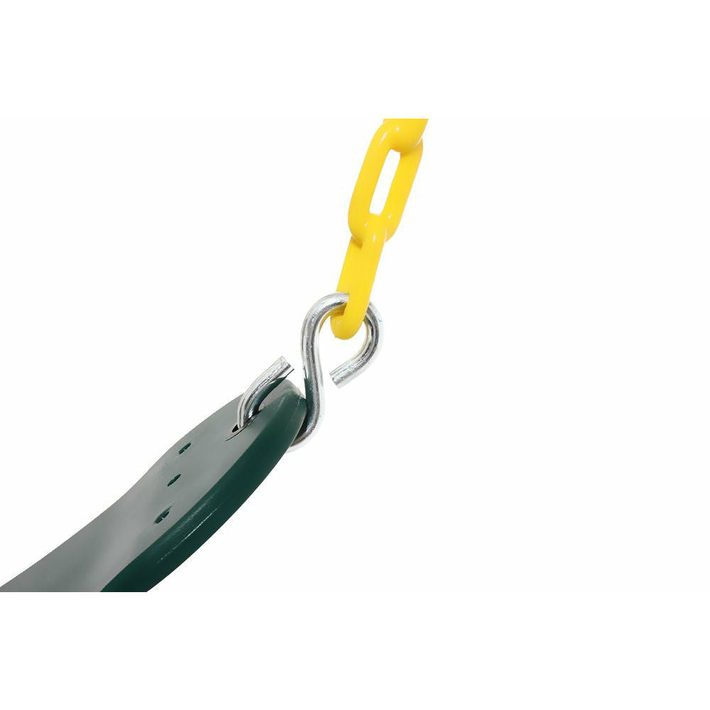 2 Pack Swings Seats Heavy Duty 66" Chain Plastic Coated Playground Swing