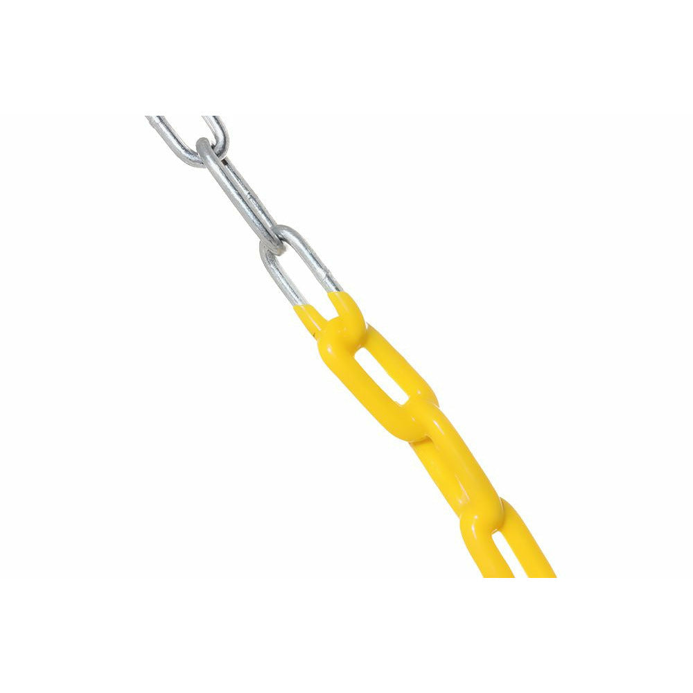 2 Pack Swings Seats Heavy Duty 66" Chain Plastic Coated Playground Swing