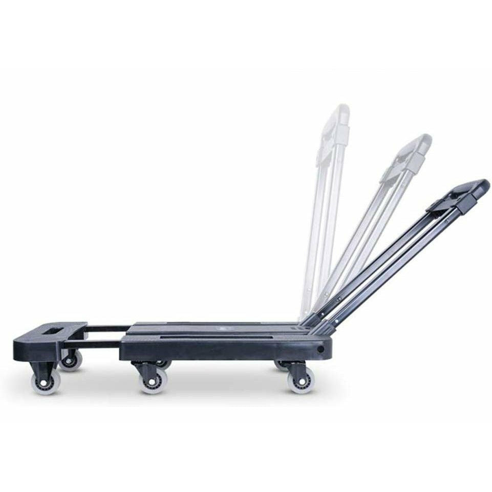 Foldable Hand Flatbed Trolley Cart 6 x 360 Degree Rotating Wheels with Maximum Load 200Kg