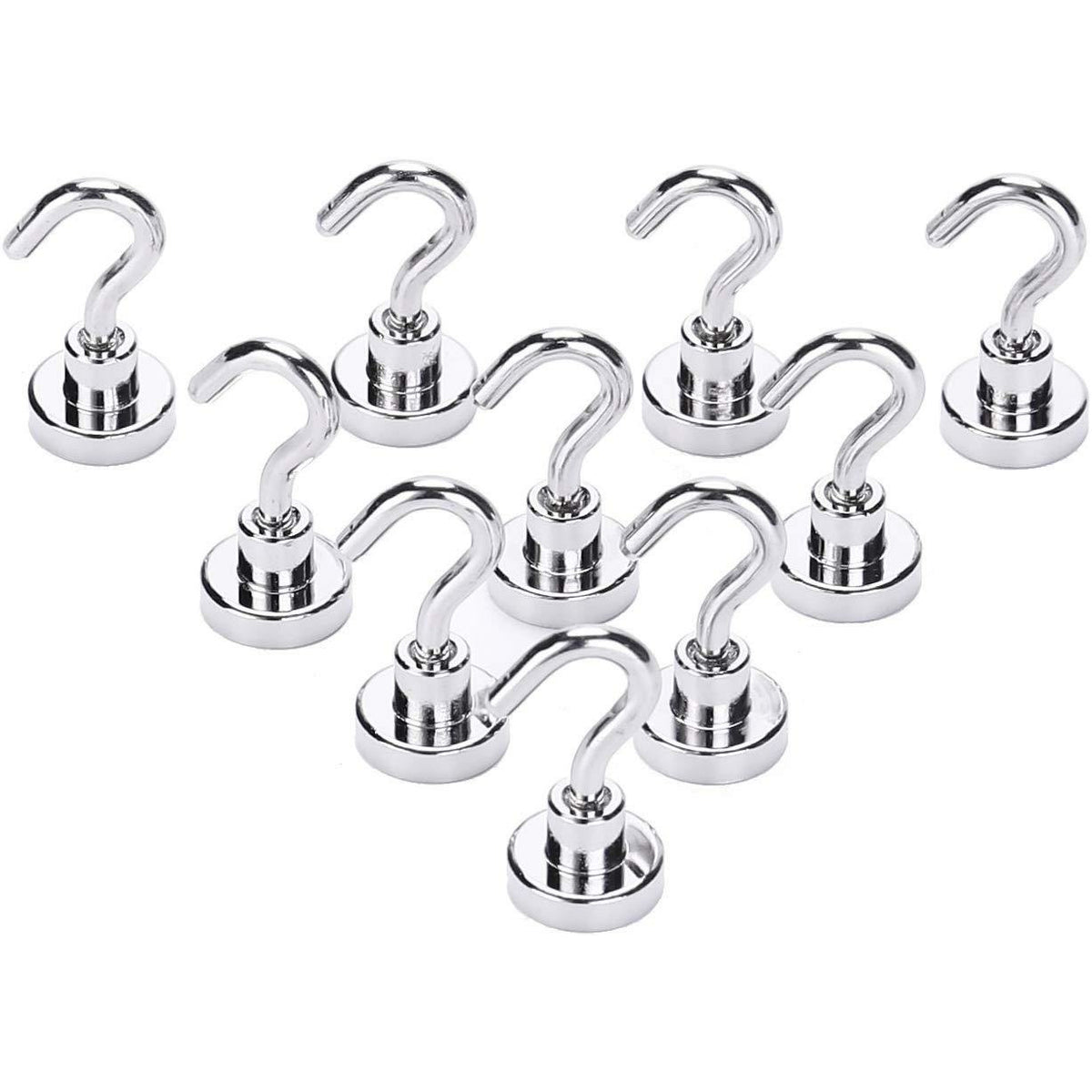 10x Strong Rare Earth N38 Neodymium Magnetic Hanger Holder 10kg Magnet Hooks