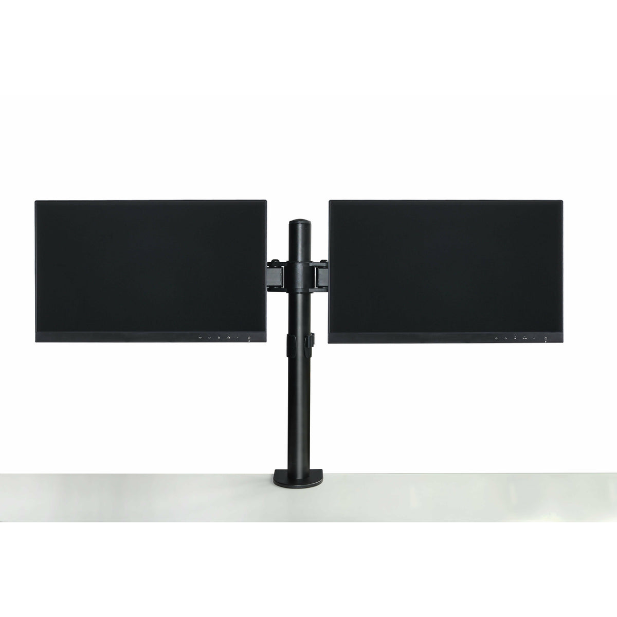 Dual LCD Monitor Desk Mount Stand Adjustable Fits 2 Screens Up To 27&quot;